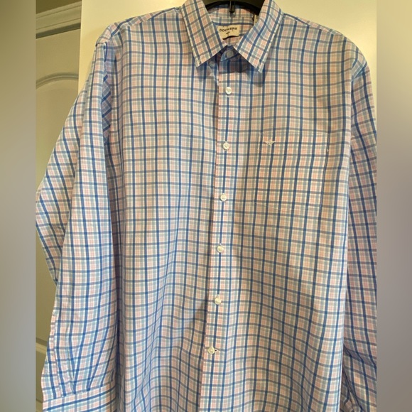 Dockers button down shirt for Men in size XL.  Cool summer plaid.  Looks great! - Picture 1 of 6